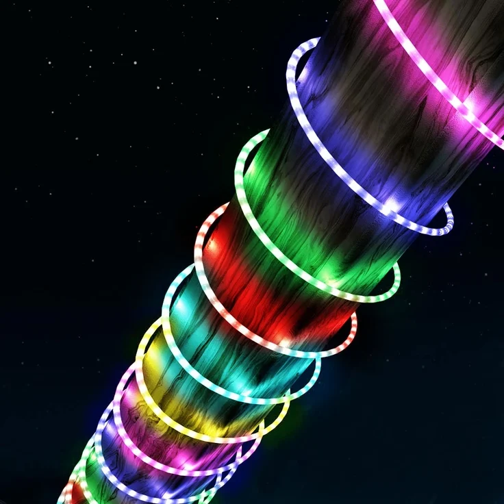 Globo LED Solar Lichtschlauch für Außen mit RGB Beleuchtung, Länge 4,9 Meter – Bild 6