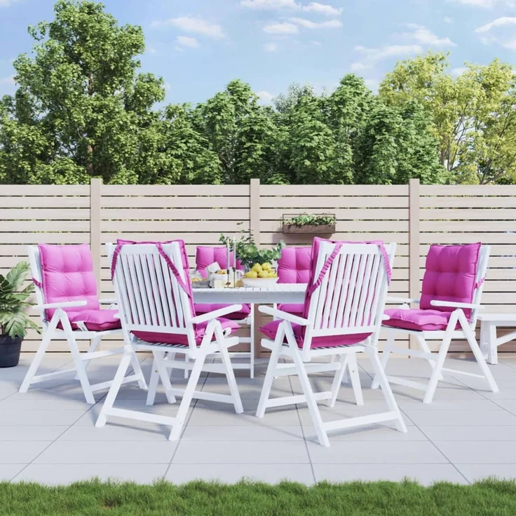 vidaXL Outdoor-Kissen 6 stk. Rosa 100 x 50 x 7 cm 377733 – Bild 1