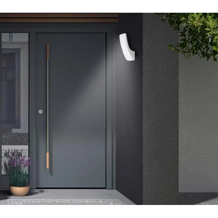 TELEFUNKEN LED Außenwandleuchte, 15 Watt, 1.800 Lumen, 4.000 Kelvin, IP44, silberfarbig, 263x86x144mm (LxBxH) – Bild 2