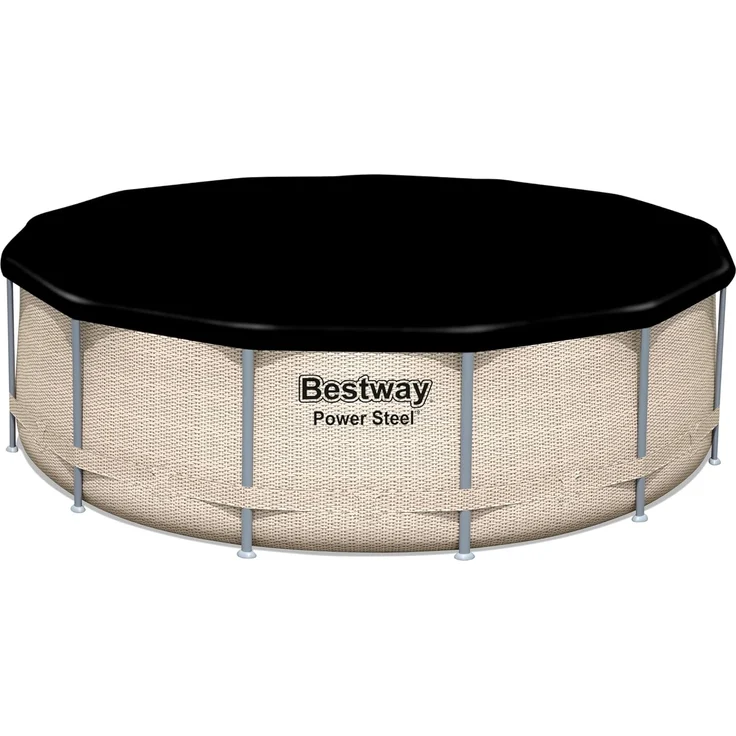 PVC-Abdeckplane Ø 401 cm, schwarz, rund – Bild 6