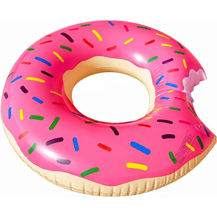 Schwimmring Donut 90 cm Aufblasbarer Schwimmreifen Wasserreifen für Pool Strand und See