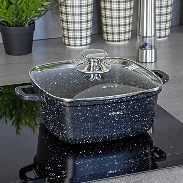 Kinghoff Kinghoff Set mit 3 quadratischen Töpfen 2,8, 4,4, 6,5 l KH1607 – Bild 4