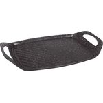 Kamberg 0008105 Grillplatte 44 x 29 cm Aluminiumguss Steinbeschichtung für alle Herde, auch Induktionsherde – PFOA-frei