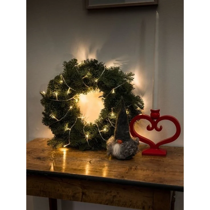 KONSTSMIDE LED-Lichterkette Weihnachtsdeko, 50-flammig, Micro LED Lichterkette, 50 warm weiße Dioden – Bild 2