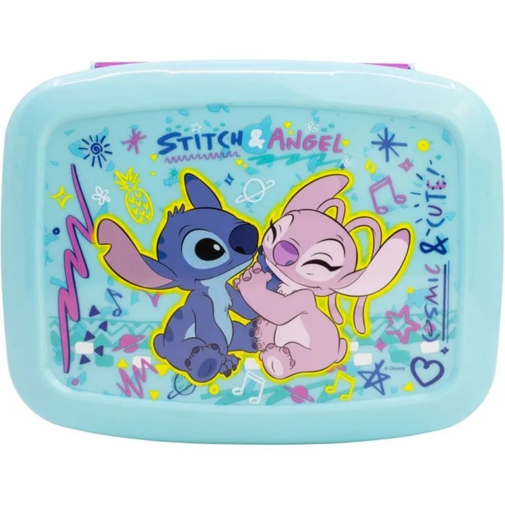 Storline Lunchbox Lilo & Stitch Brotdose Kinder Lunchbox, Sandwichbox, Frühstücksbox, Plastik