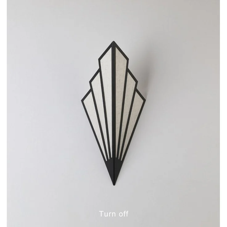 POPOLIC LED Wandleuchte Moderne Wandleuchte mit Fächer-Design, Mit sanftem Flammenlicht-Effekt für Flur, Wohnzimmer und Schlafzimmer. – Bild 4