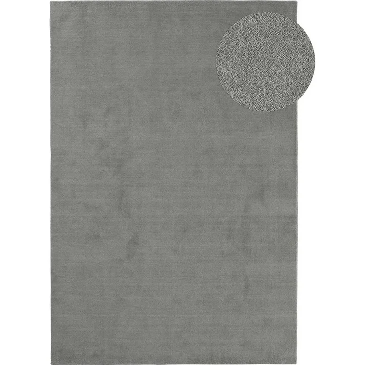 TaraCarpet Wollteppich TaraCarpet Casablanca strapazierfähiger Schurwollteppich Handarbeit, rechteckig, Höhe: 14 mm, Wollteppich grau Wohnzimmer Schlafzimmer Esszimmer Flur ca 200x290 – Bild 5