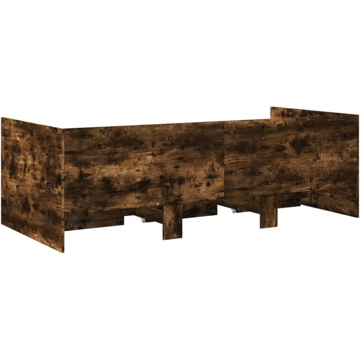vidaXL Tagesbett mit Schubladen ohne Matratze Räuchereiche 90x190 cm 3280829 – Bild 10