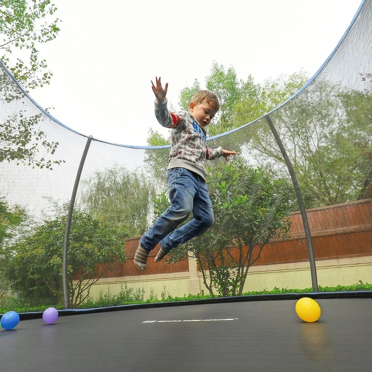 Songmics Sicherheitsnetz für Trampolin, für 8 Stangen, Ø366cm – Bild 7