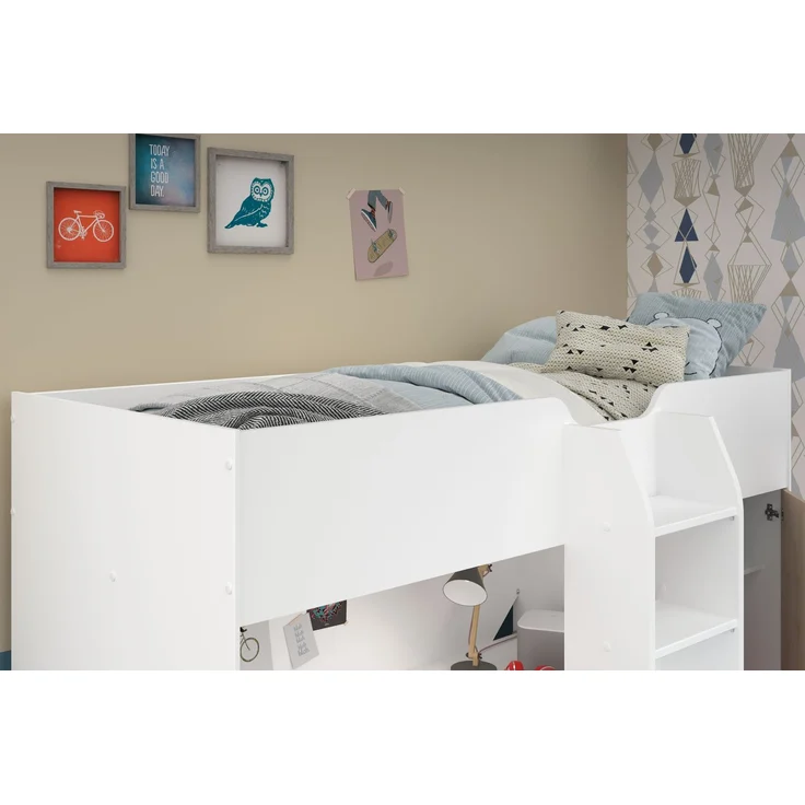 Parisot Hochbett Tom mit Schreibtisch, Schubkästen & Schrank – Bild 13