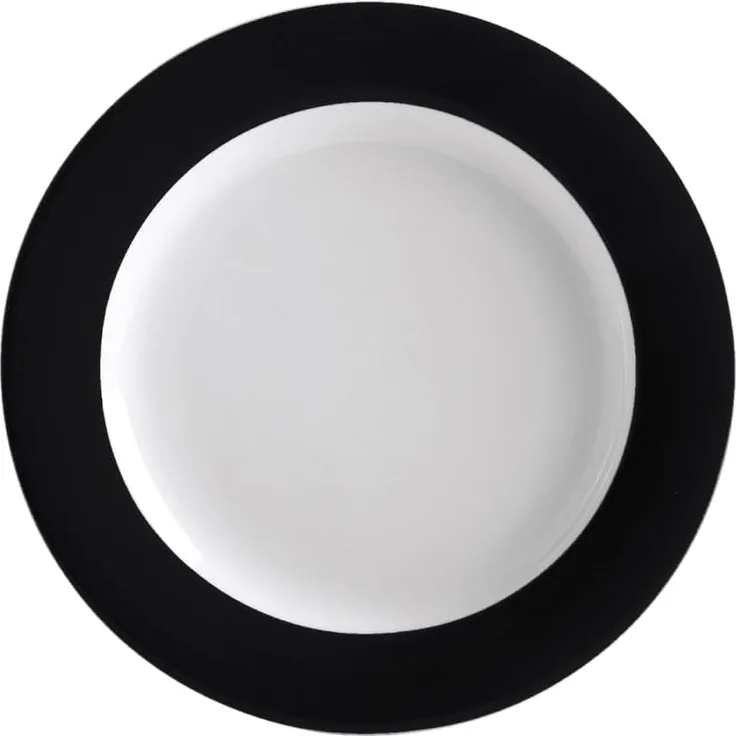 Brunch-Teller 23 cm Pronto Colore Schwarz Kahla Frühstücksteller - Mikrowelle geeignet, Spülmaschinenfest