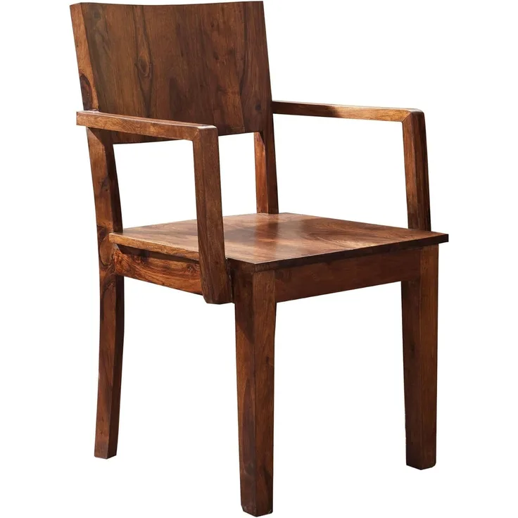 Stuhl Sheesham 50,5x48,5x90 braun lackiert METRO LIFE