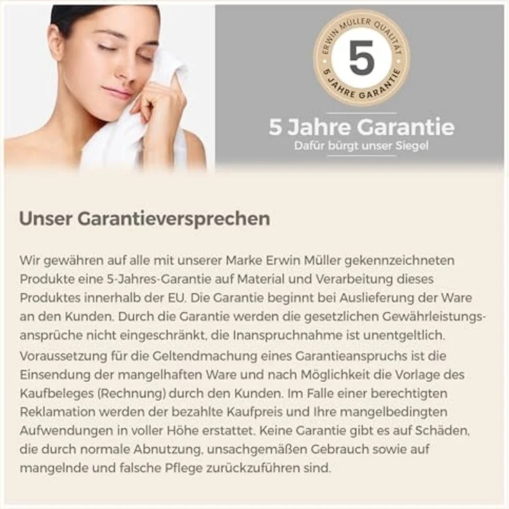 Erwin Müller Seiftuch Seiftuch "Karlsruhe" 2er-Pack, Frottier (2-St), Walk-Frottier Uni – Bild 2