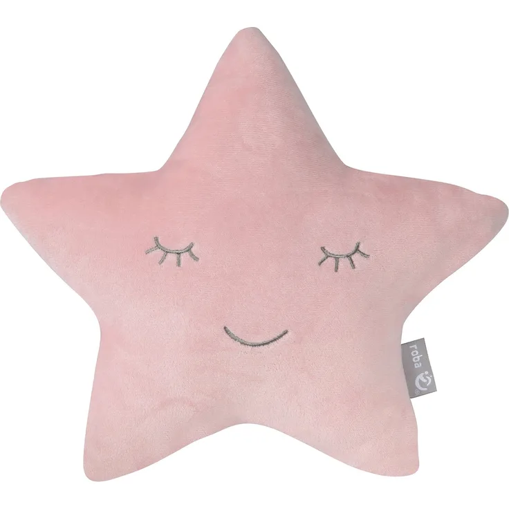 roba Kuschelkissen 'roba Style' - Flauschiges Dekokissen in Stern-Form - Rosa