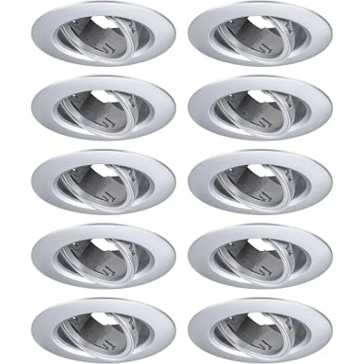 Paulmann 92116 Einbauleuchte rund 90mm 10er-Set Chrom schwenkbar