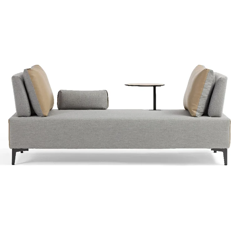 Inko Multifunktions-Sofa Lavacca light grey/caramell variables Loungesofa Outdoorsofa 200x85x42/80 c – Bild 4