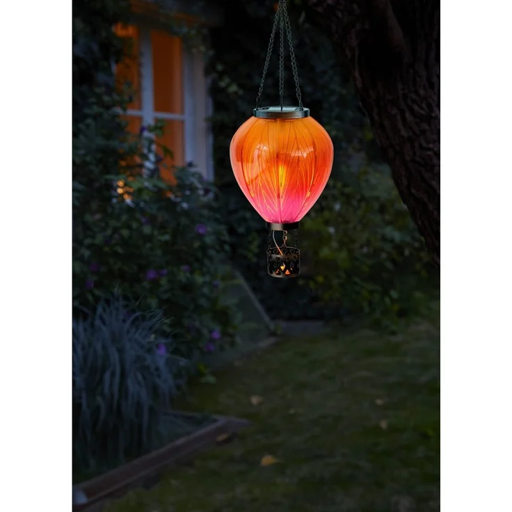 Northpoint LED Gartenleuchte Heißluftballon Windlicht Außenbereich Garten – Bild 2