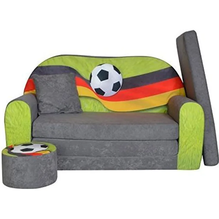 Fortisline 'FANZONE Football' Kindersofa mit Hocker