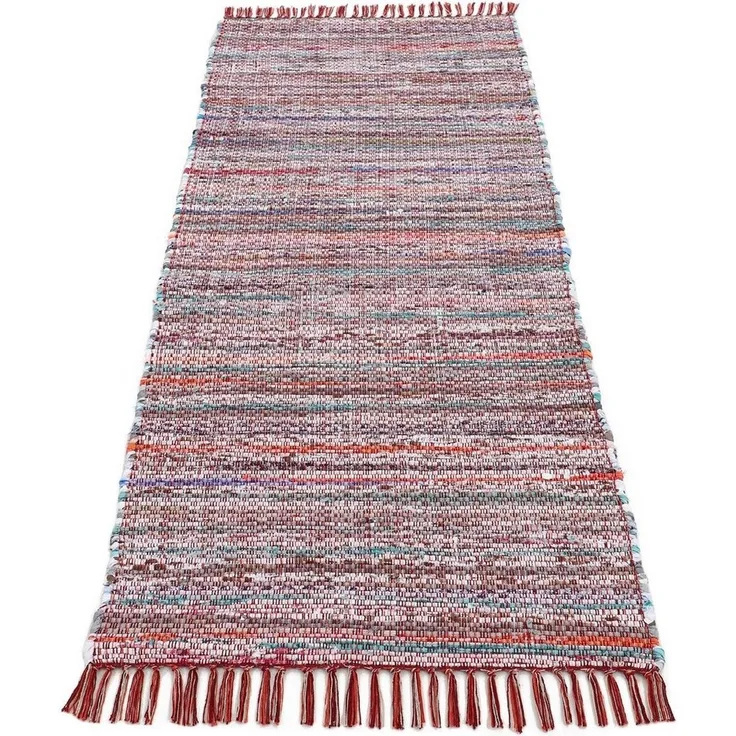 carpetfine Teppich Kelim Chindi, Wendeteppich, rechteckig, Höhe: 6 mm, handgewebt, Fleckerlteppich mit Fransen, auch vielen in Läufergrößen