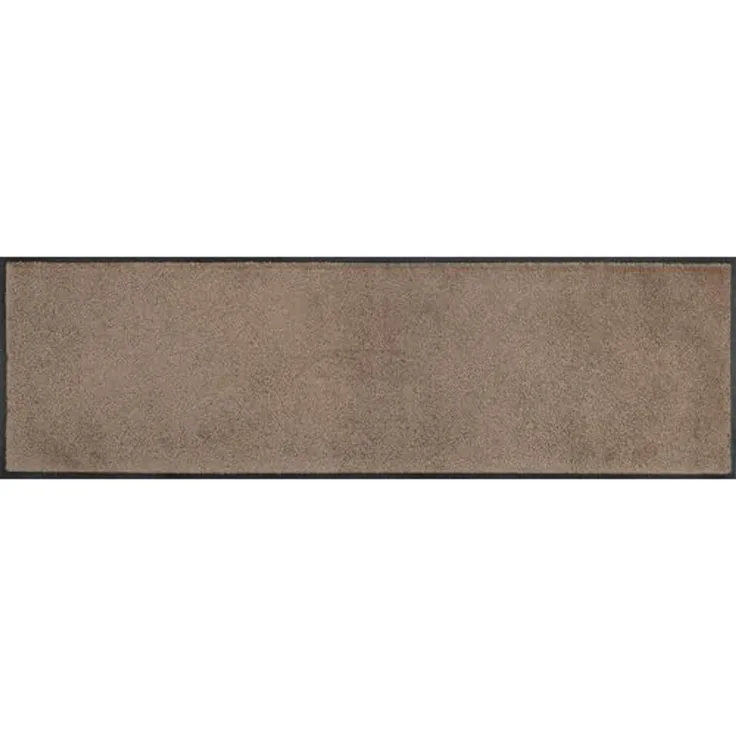 wash+dry Fußmatte, Taupe 35 x 120 cm, innen und außen, waschbar