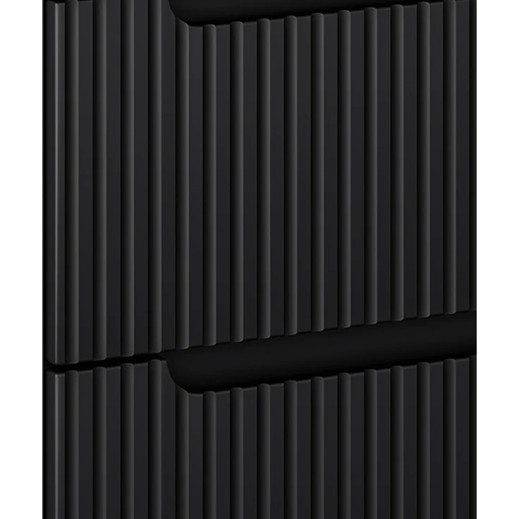 Waschtisch-Unterschrank 60cm, in schwarz mit Eiche, NEWPORT-56-BLACK – Bild 5