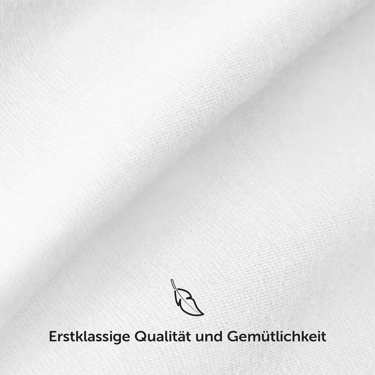 Blumtal Luxus Spannbettlaken 200x200 Boxspringbett bis 40cm Höhe - Oeko-Tex Zertifizierte Baumwoll Bettlaken 200x200 Boxspringbett - Spannbettlaken 200x200 Baumwolle - Weiss – Bild 7