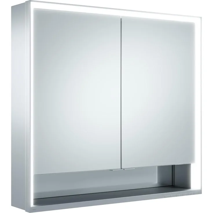 Keuco Royal Lumos Spiegelschrank 14302, 2 Drehtüren, Wandvorbau, 800mm - 14302171301