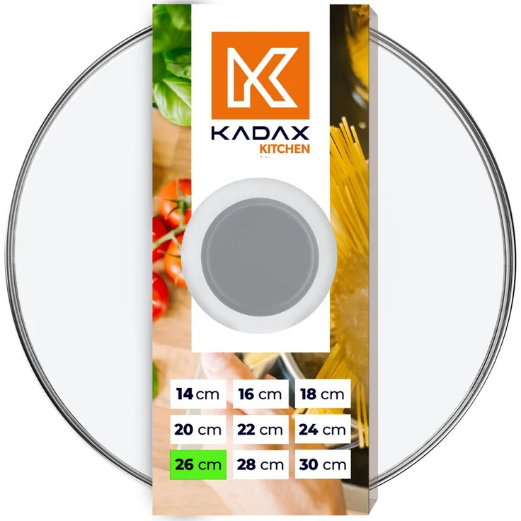 KADAX Deckel Hitzebeständiges Glas für einen 26 cm Topf – Bild 1