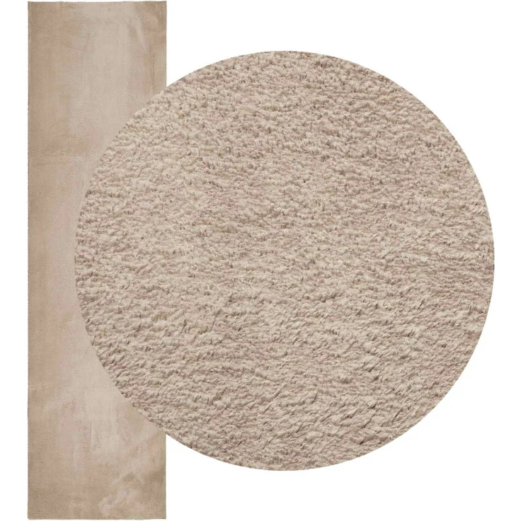vidaXL Mittlerer Flor weicher und waschbarer Teppich HUARTE Sand 42022497 – Bild 3