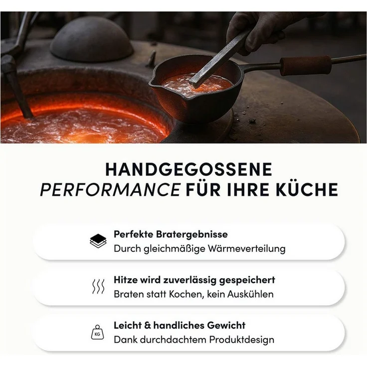 Hoffmann Germany Schmorpfanne Hoffmann STONIQ Bräter rund Ø 28 cm IQ-SHIELD PFAS-frei mit Deckel, Aluguss (Set, 2-tlg, 1x Schmorpfanne Ø 28 cm + 1x Glasdeckel), Seitengriffe, PFAS-frei, 3,3 l, Ø 28 cm – Bild 2