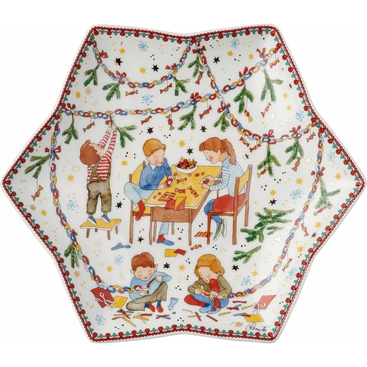 Hutschenreuther Speiseteller Sammelkollektion 2024 Weihnachtsleuchten Sternschale 24cm – Bild 1