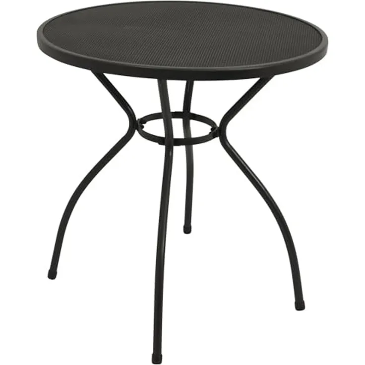 DEGAMO CLASSIC Bistrotisch, Streckmetall, anthrazit, 70cm rund