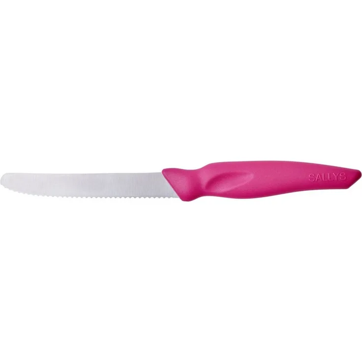 Sallys Universalküchenmesser Powermesser aus Hochwertiger Edelstahlklinge, Spezieller Wellenschliff