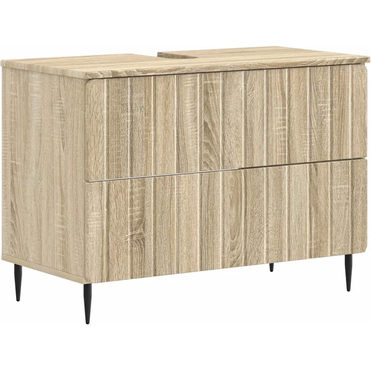 vidaXL 4-teiliges Badezimmer-Schrank-Set ZWOLLE Sonoma-Eiche 3417920 – Bild 5