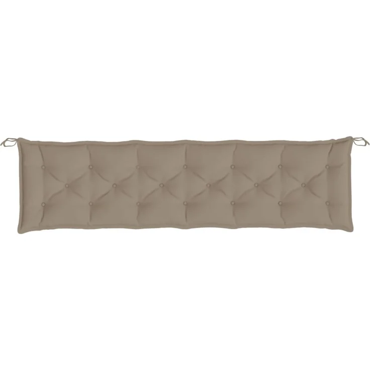 vidaXL Gartenbank-Auflagen 2 Stk. Taupe 200x50x7 cm Oxford-Gewebe 361743 – Bild 4