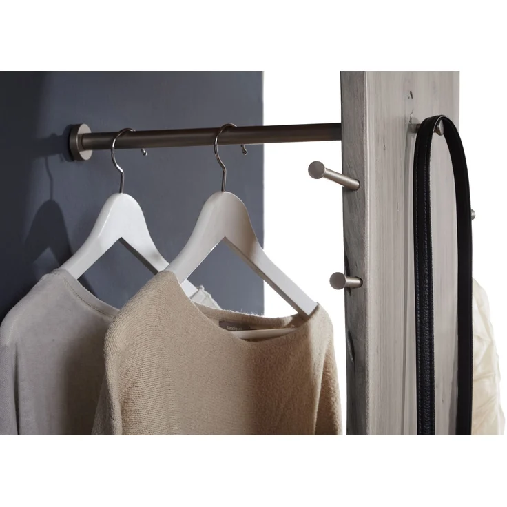 Garderobe Akazie 36x40x200 grau lackiert PURE ACACIA #914 – Bild 4