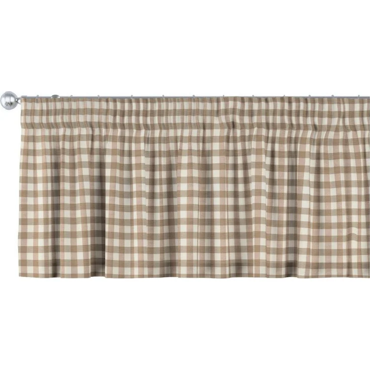 Dekoria Vorhang mit Kräuselband 130x40 cm, Quadro – Bild 1