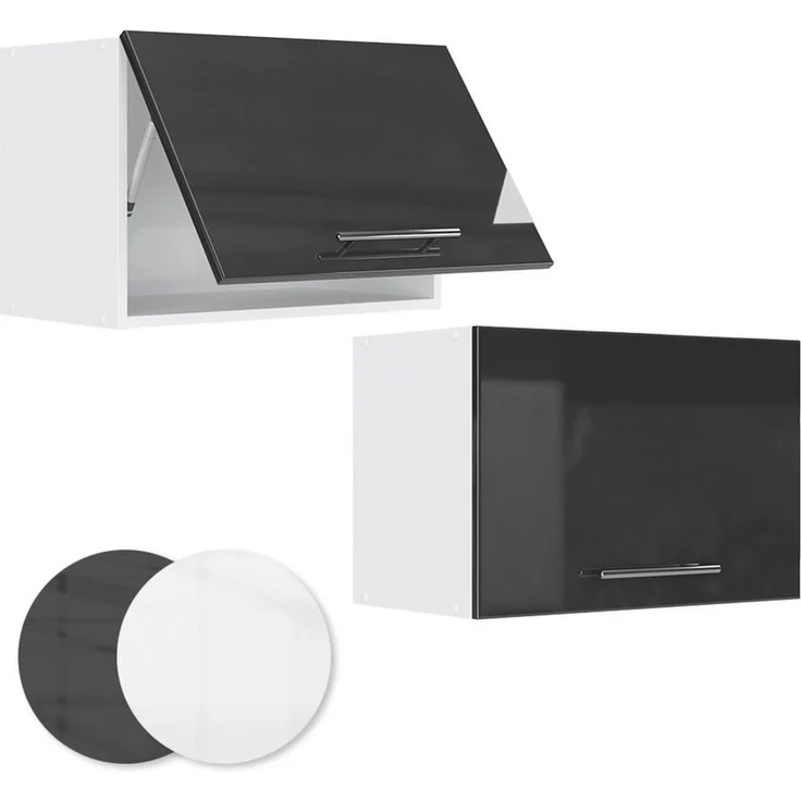 Badschrank Fame-Line Anthrazit Hochglanz 60 x 40 cm Flach Vicco – Bild 3
