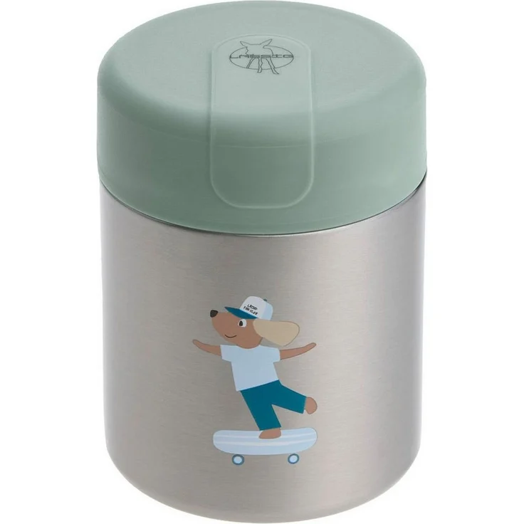 LÄSSIG Thermobehälter Tiny Team Dog, Edelstahl, Silikon, (1-tlg) – Bild 1