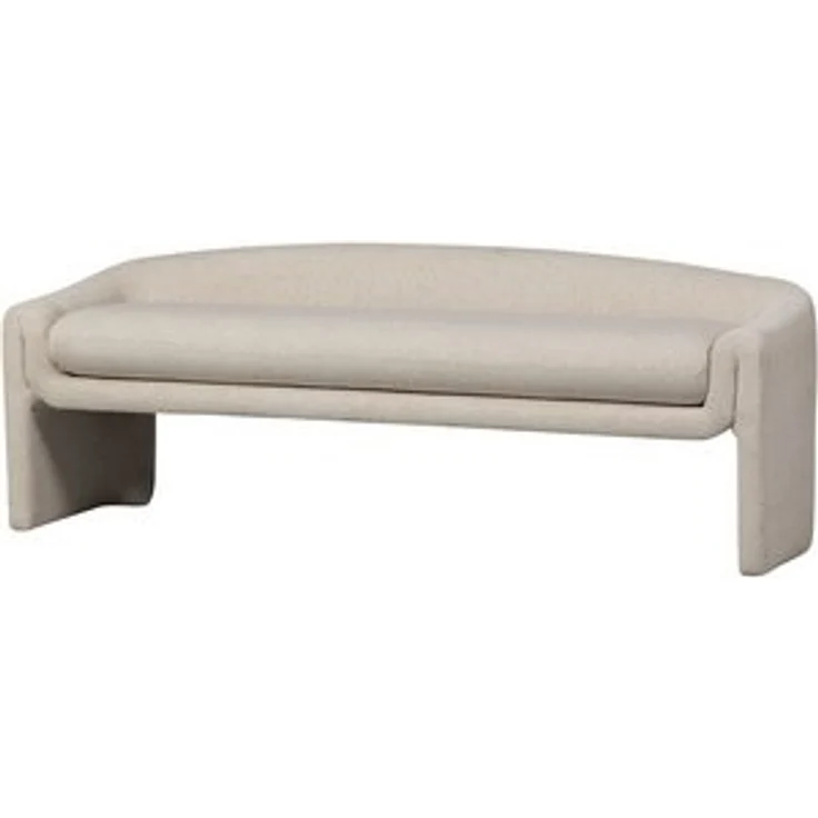 BePureHome Bank Zone aus Webstoff, Beige, 160 x 52 x 60 cm – Bild 6