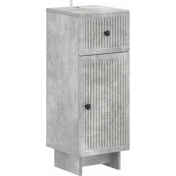 vidaXL 3-teiliges Badezimmer-Schranksystem EDE Betongrau Holzwerkstoff 3417822 – Bild 5
