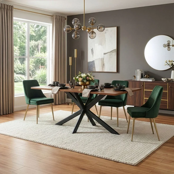 Tischgestell Svallersun flach-ovales Profil 140x78x71,5 cm Schwarz [en. casa] – Bild 3