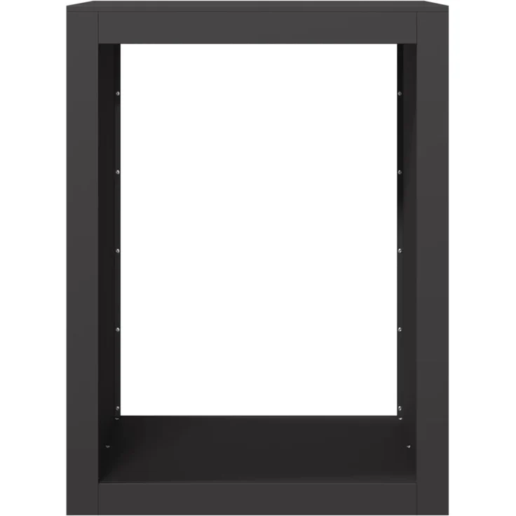 vidaXL Brennholzregal Schwarz 60x40x80 cm Stahl 850996 – Bild 3