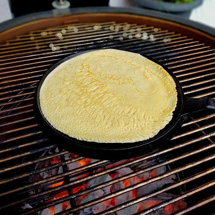 BBQ-Toro Crêpepfanne Gusseisen Crêpespfanne Ø 26 cm, Gusseisen Grillpfanne, Gusseisen – Bild 3