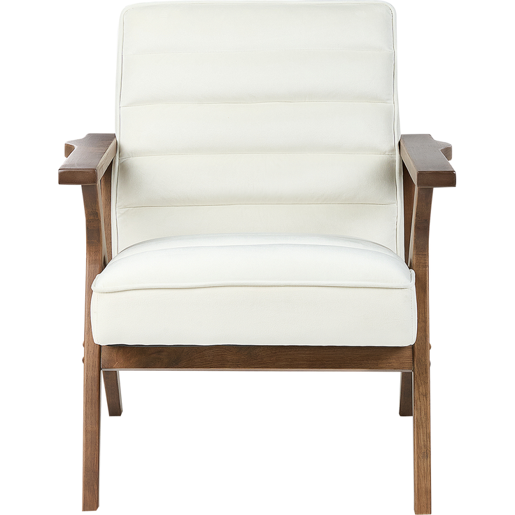 Sessel KISA Samtstoff Cremeweiß – Bild 4