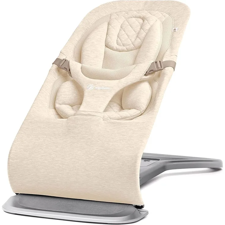 Ergobaby Evolve Bouncer Babywippe für Neugeborene Cream