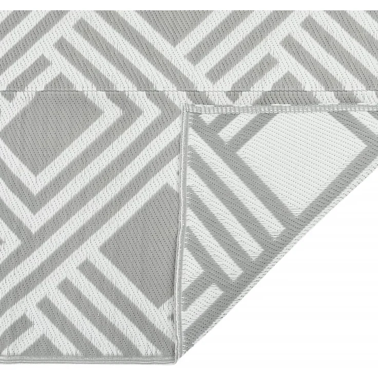 vidaXL Outdoor-Teppich ARAKIL Grau 80x150 cm PP 368561 – Bild 4