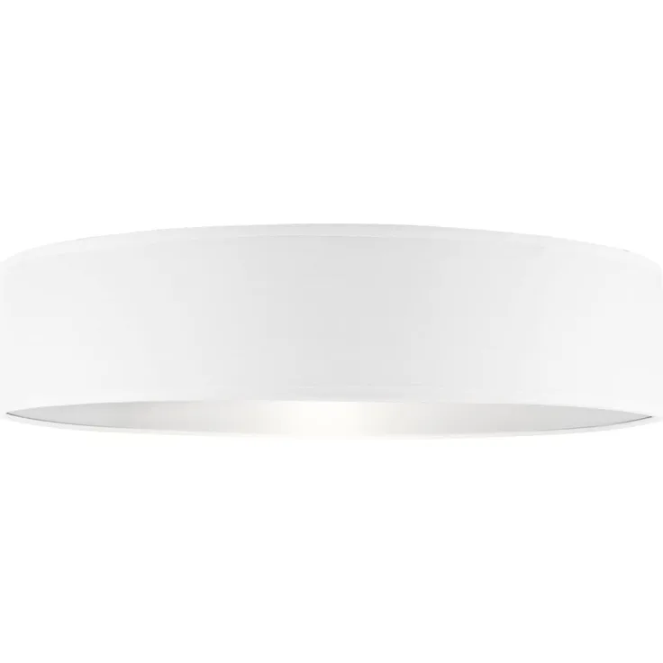 Deckenlampe CEILING DREAM, Stoff Weiß / Abdeckung satiniert, Ø 50cm
