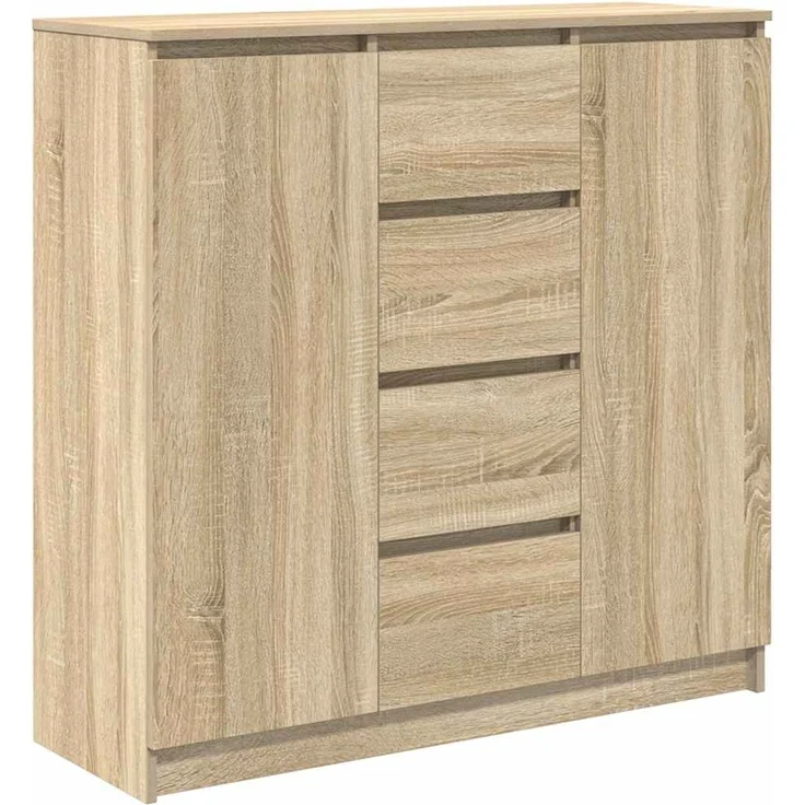 vidaXL Sideboard mit Schubladen Sonoma-Eiche 100,5x35x98,5 cm 3328455 – Bild 1