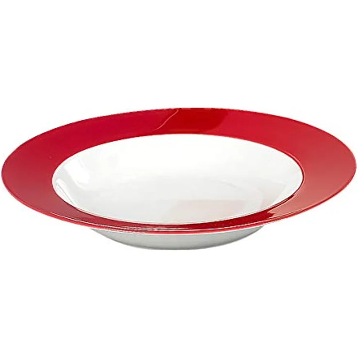 Presotto Suppenteller, Rot, Keramik, 22 cm Durchmesser, 6er Set, Spülmaschinengeeignet – Bild 2
